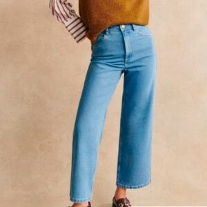 Sezane Le Crop Light Blue - Size 4